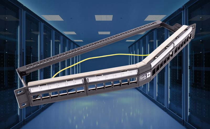 Angled patch panel : for better cord management